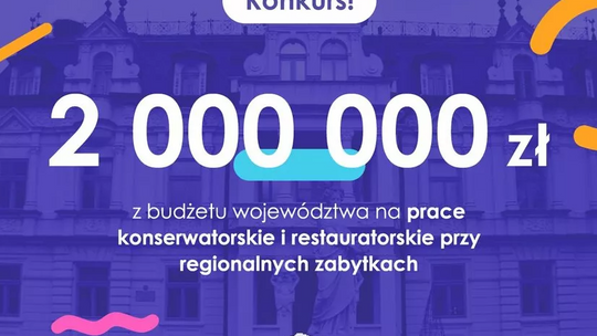 2 mln zł w konkursie na prace przy zabytkach