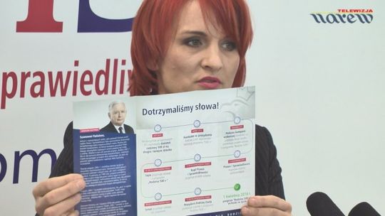 Bernadeta Krynicka - poseł PiS - konferencja prasowa - VIDEO