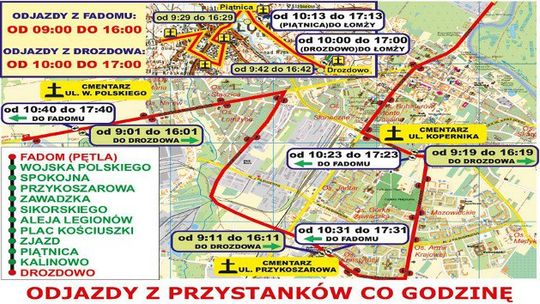  Bezpłatna linia autobusowa na święta