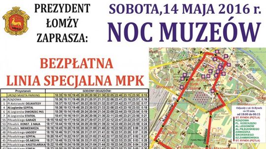 Bezpłatna linia MPK w Noc Muzeów 2016