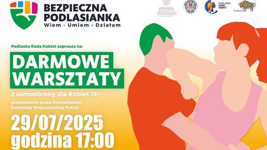 Bezpłatne warsztaty samoobrony dla kobiet w Białymstoku – zmiana lokalizacji w przypadku opadów