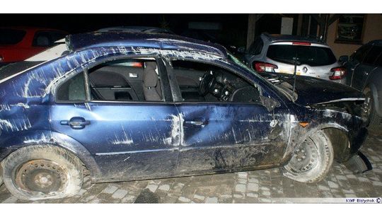 Dachowanie forda na krajowej 61