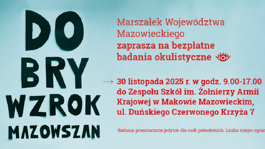 Darmowe badania okulistyczne w Makowie Mazowieckim