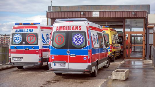 Ewakuacja szpitala w Łomży [FOTO I VIDEO]