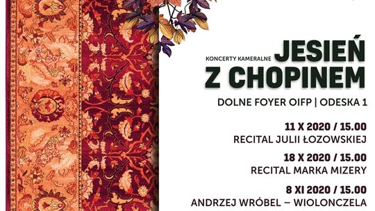 „Jesień z Chopinem" trwa. Recital Marka Mizery