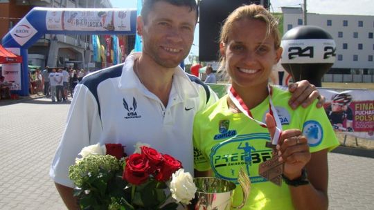  JUSTYNA KORYTKOWSKA Z BRAZOWYM MEDALEM
