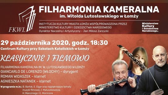 Klasycznie i filmowo u Łomżyńskich Filharmoników