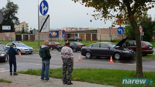 Kolizja drogowa na ulicy Piłsudskiego