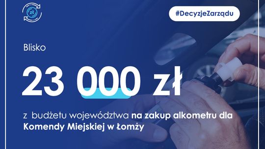 Komenda Miejska Policji w Łomży ma nowy alkometr