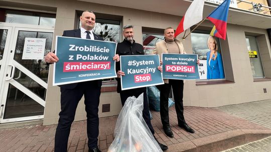 Konfederacja protestowała przeciw systemowi kaucyjnemu - [VIDEO]