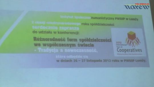 Konferencja- Różnorodność form spółdzielczości - VIDEO 