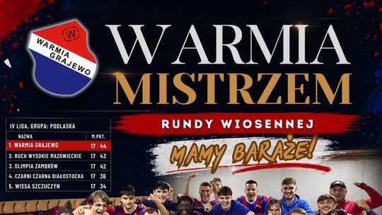 Koniec sezonu w IV lidze podlaskiej – Warmia zagra w barażach, Orzeł w „Okręgówce”