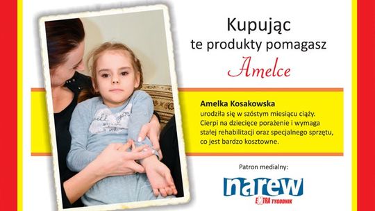 Kupuj wybrane produkty i pomóż Amelce