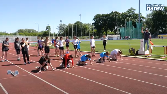 Lekkoatletyczne zmagania na stadionie w Łomży - [VIDEO]