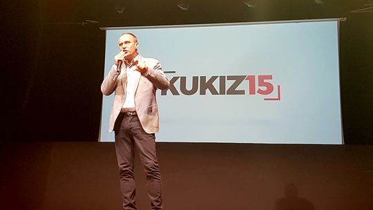 Lider ruchu Kukiz 15 Paweł Kukiz w Łomży