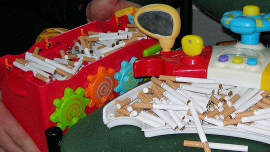 Lokomotywa pełna papierosów 