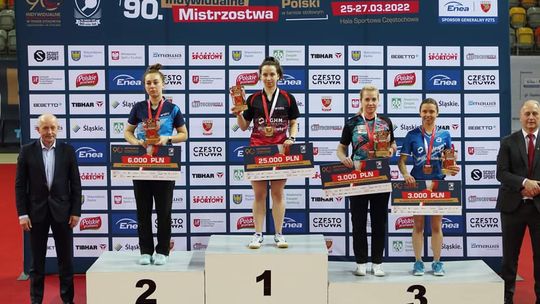 Magdalena Sikorska z KU AZS PWSIP brązową medalistką Mistrzostw Polski w tenisie stołowym 