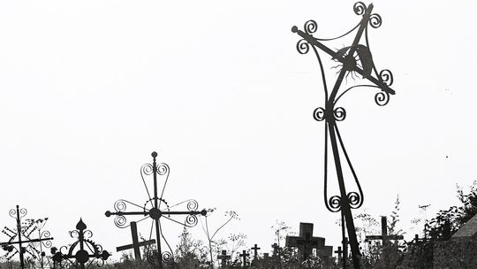 Nagrobny krzyż kowalski na Podlasiu