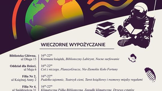 Noc Bibliotek 2020 w Łomży. Znamy program 6. edycji 