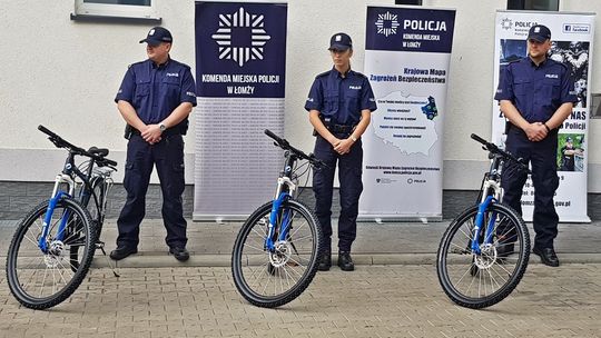 Nowe rowery dla łomżyńskiej Policji [FOTO]