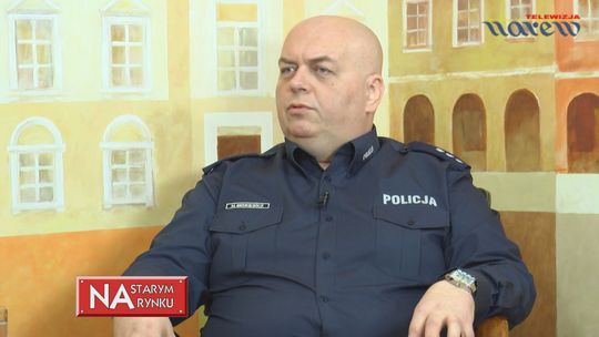 Nowy Komendant Miejski Policji w Łomży, kom. Marek Sienkiewicz "Na Starym Rynku" [VIDEO]
