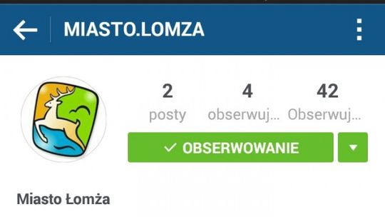 Oficjalny profil Miasta Łomża na Instagramie