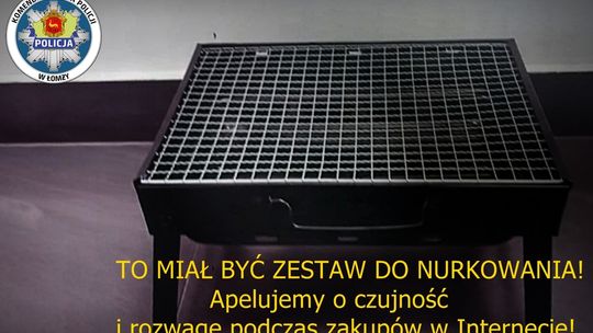 Oszustwo internetowe: zamiast sprzętu do nurkowania – mini grill i puste konto