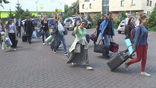 Pielgrzymi ŚDM w Łomży - Łomży (VIDEO)