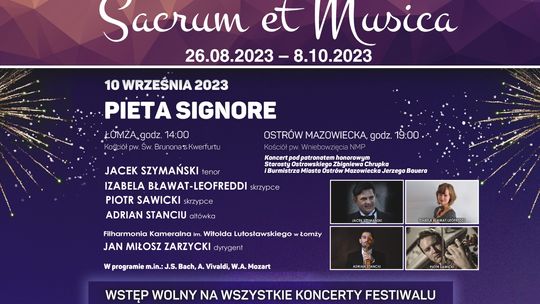Pieta Signiore – XIX Międzynarodowy Festiwal Kameralistyki „Sacrum et Musica” [VIDEO]