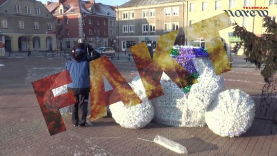 Pobito Misia na Starym Rynku w Łomży - VIDEO