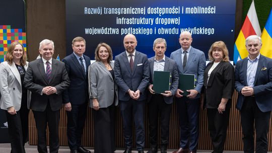 Podlaskie–Ukraina: podpisano umowę partnerską. Miliony euro na drogi i korytarze solidarnościowe - [VIDEO]