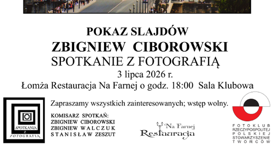 Pokaz slajdów Zbigniewa Ciborowskiego „Paryż” – zaproszenie na spotkanie z fotografią