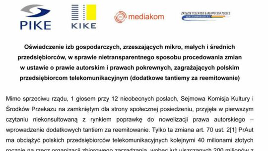 Polscy Przedsiębiorcy Telekomunikacyjni zagrożeni