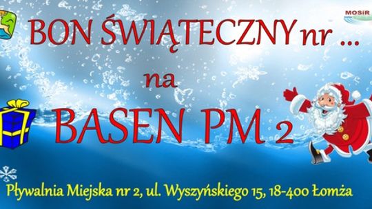 Pomysł na prezent – Bon Świąteczny MOSiR Łomża.