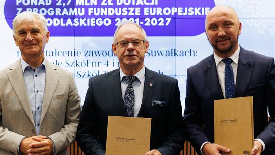 Ponad 2,7 mln zł dotacji z funduszy europejskich na kształcenie zawodowe w Suwałkach - [VIDEO]
