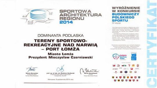 Port Łomża  nagrodzony