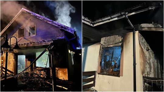 Pożar domu w Choroszczy. Nie żyją cztery osoby, w tym troje dzieci [FOTO]