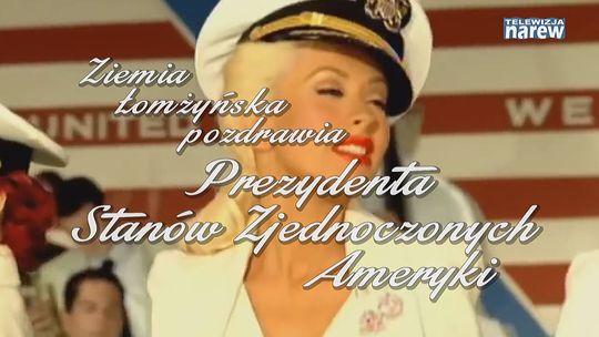 Pozdrawiamy Prezydenta Stanów Zjednoczonych Ameryki - VIDEO