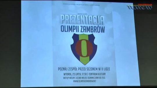 Prezentacja drużyny Olimpia Zambrów - VIDEO