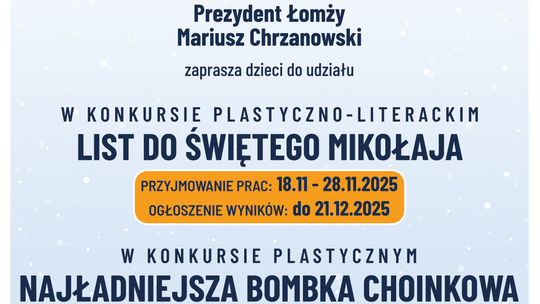 Przedświąteczne konkursy dla dzieci w Łomży