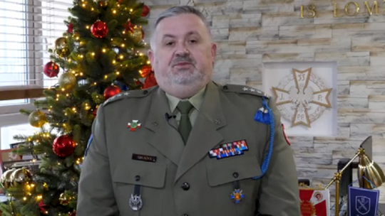 Pułkownik Paweł Gałązka - Życzenia Świąteczne 2025 [VIDEO]