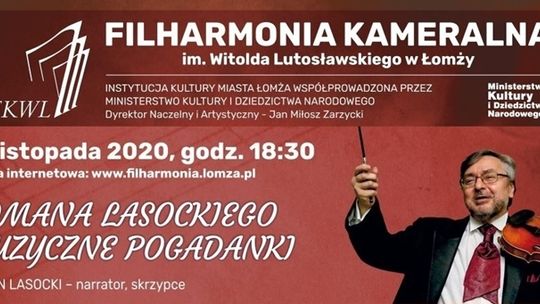 Romana Lasockiego muzyczne pogadanki u Łomżyńskich Filharmoników