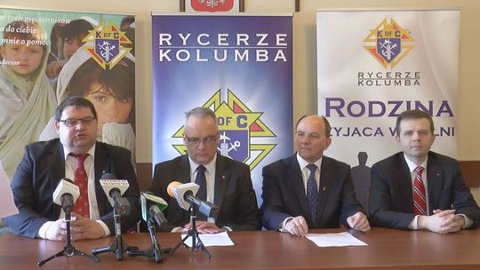 Rycerze Kolumba w Łomży - konferencja prasowa - VIDEO