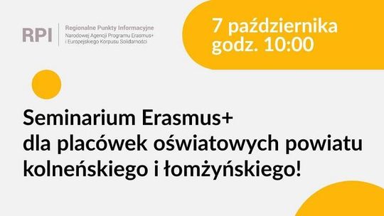 Seminarium Erasmus+ dla placówek oświatowych w Łomży