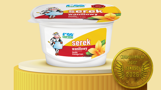 Serek z krówką Rolmlecz Konsumenckim Liderem Jakości 2026!