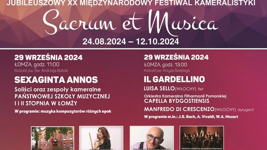 Sexaginta annos oraz Il Gardellino na „Sacrum et Musica” 2024