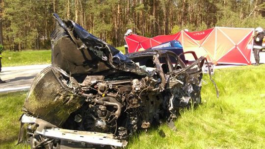 Śmiertelny wypadek na DK 61