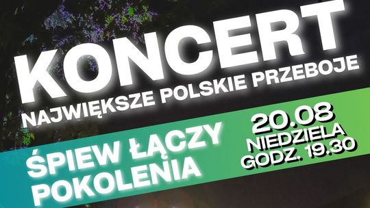 "Śpiew łączy pokolenia" koncert w Kolnie w Parku Miejskim