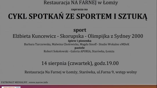 Sport i sztuka w Restauracji na Farnej