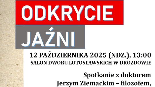 Spotkanie autorskie z Jerzym Ziemackim w Dworze Lutosławskich